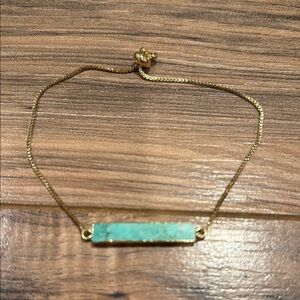 Elegant Gold and Turquoise Bracelet